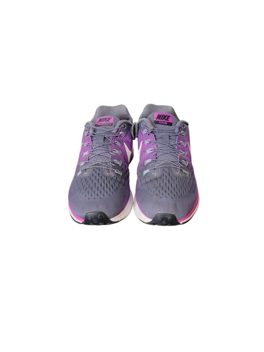 Nike Zoom Pegasus Women's Running Shoes Gray/Purple Size 6.5 - Picture 3 of 11